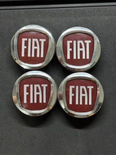 Calota de Roda FIAT (Emblemas/Logos) - Kit com 4 unidades