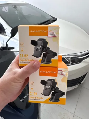 Suporte Veicular Celular H'maston Cj-02 Ventosa Articulado(Lacrado)