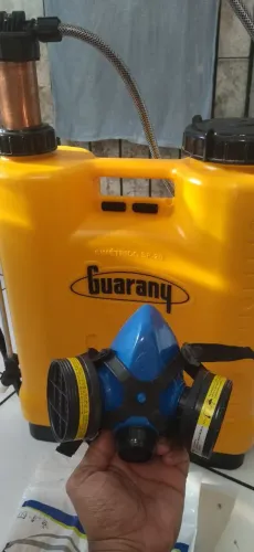 Pulverizador costal Guarany e Máscara