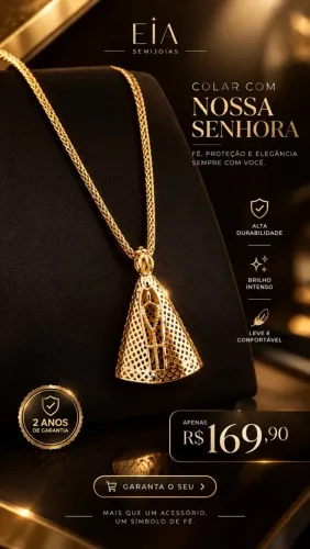 Colar nossa senhora aparecida 169,90