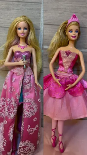 Bonecas Barbie e as Sapatilhas Mágicas e Barbie a Princesa e a Pop Star