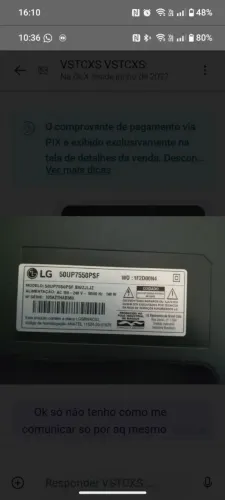 Vendo tv LG smart 50 polegadas 4k