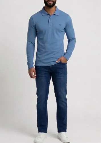 Kit Calça Jeans e Camisa Polo longa