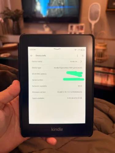 Kindle Paperwhite 10ª geração 8GB com capa - pouco usado