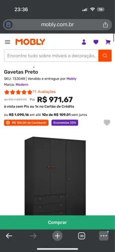 GUARDA ROUPA RETRO