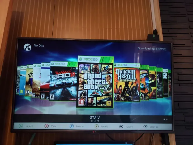 Xbox 360 com 50 jogos funcionando perfeitamente 