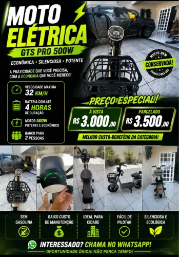 Moto elétrica GTS PRO 32Km