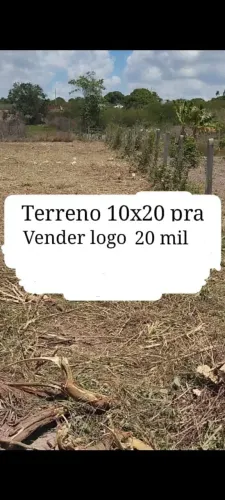 Terreno 10x20 próximo ao águas claras Magalhães sentido são Gonçalo dos Campos