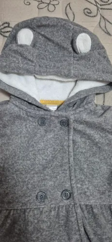 Casaco Carter's orelhinha 24M cinza