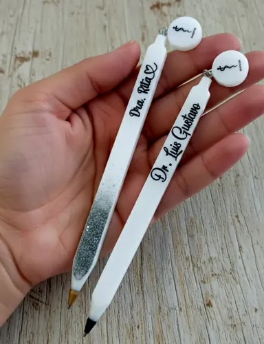 Canetas personalizada em resina recarregável 