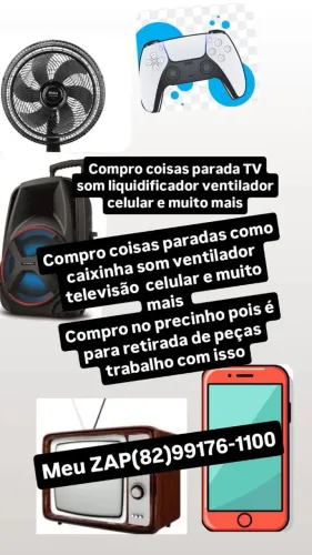 Vendo e troco tv, ventilador e muito mais