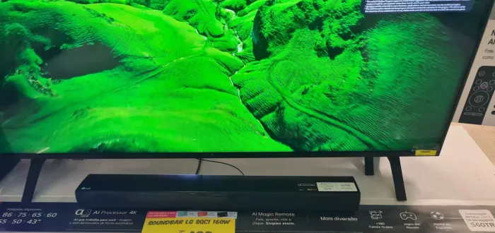Soundbar LG QSC1( Não tem caixa subwoofer)