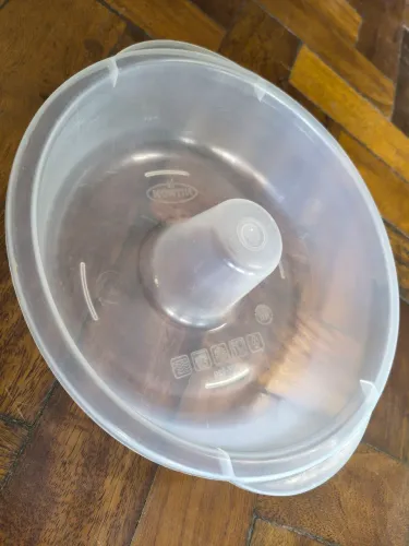 Forma de plástico pra microondas 