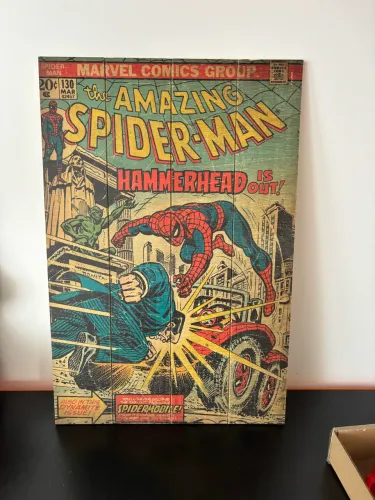 Quadro Homem Aranha - Madeira