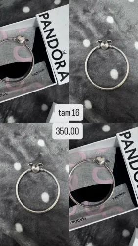 Pulseira Pandora original rígida tamanho 16