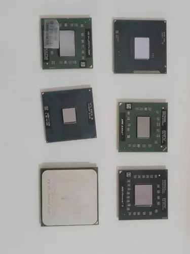 Lote Com 6 Processadores Mistos (AMD / Intel) Para Notebook e Desktop