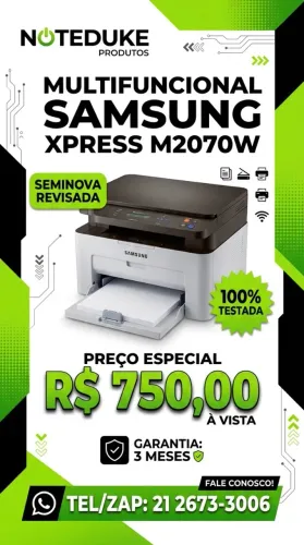Multifuncional Samsung M2070W Wi-fi
