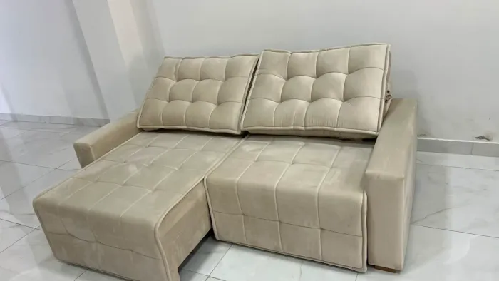 Sofá retrátil novo, preço de fábrica.