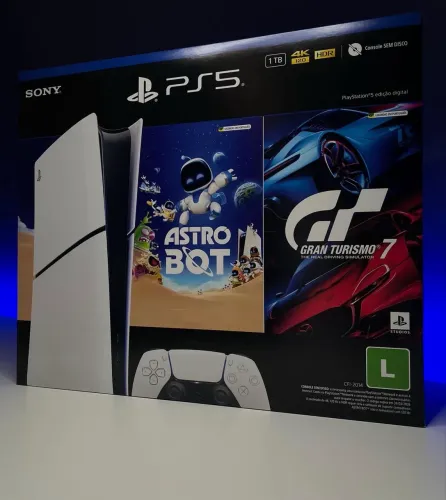 Ps5 Slim Midia Fisica 1 T Astroboy e Granturismo 7