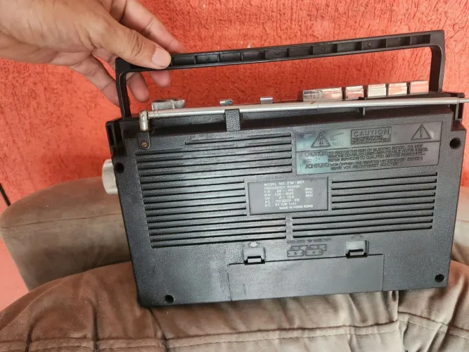 Rádio gravador am fm relíquia 