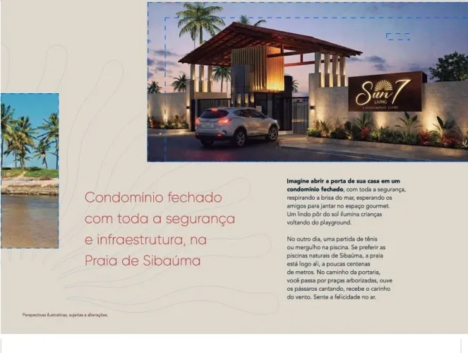 Condomínio Sun7 Living (Lançamento) - Lotes à partir de 400 m² por 396.000, Pipa-RN