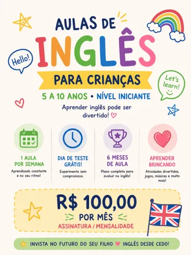 AULAS DE INGLÊS