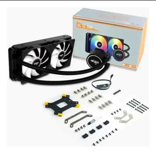 Water cooler Aigo 240 mm, rainbow