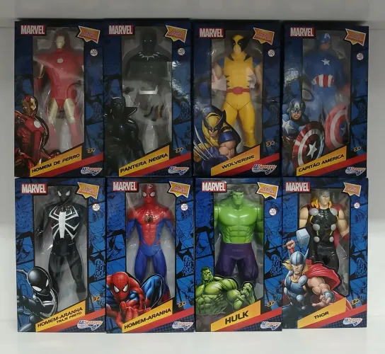 Bonecos Super heróis da MARVEL. Novo. Aqui na LOJA FABGAMES. Loja física