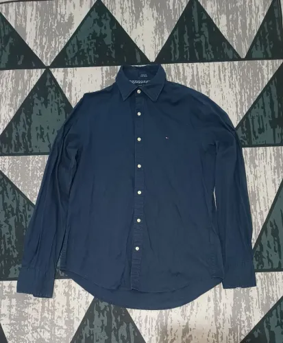 Camisa Tommy Hilfiger Custom Fit Coupe Ajustée Tamanho P