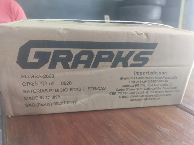 BATERIAS P/ BICICLETAS ELÉTRICAS