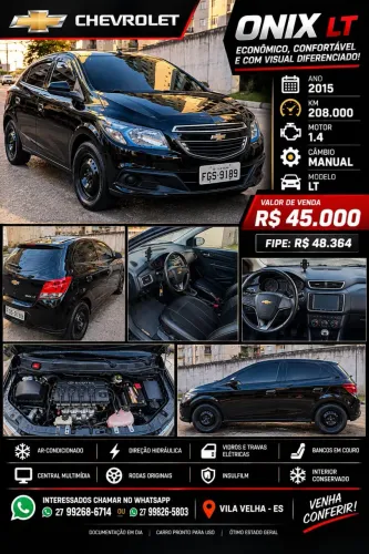 Chevrolet Onix Hatch LT 1.4 8V Flex Power Mec. 4P 2015