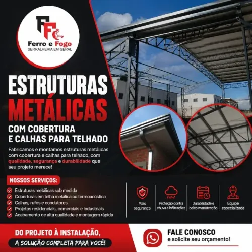 ESTUTURA METÁLICA E COBERTURAS
