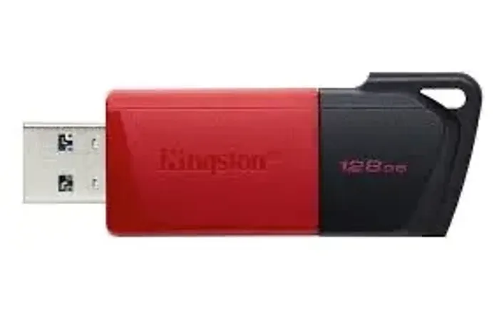 Pen Drive Kingston DataTraveler Exodia M de 128GB, cor vermelha.
