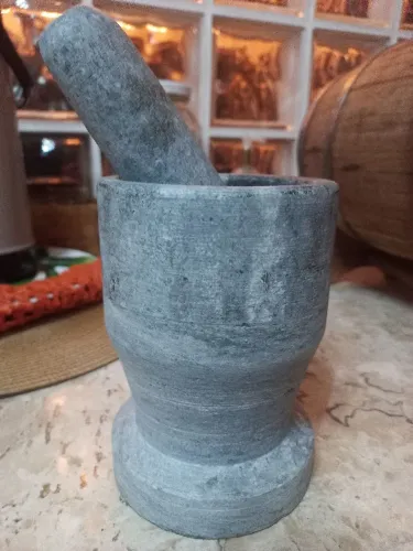 PILÃO DE PEDRA SABÃO AUTÊNTICO COMPLETO E CONSERVADO