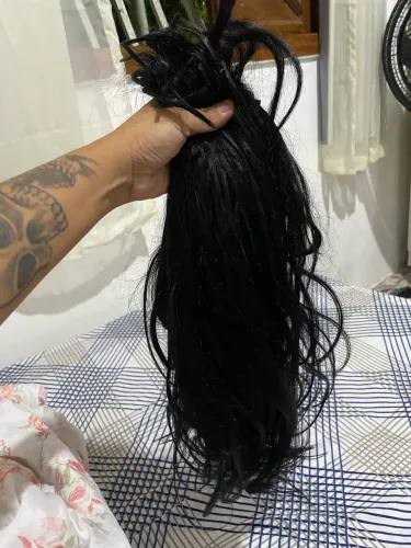 Vendo cabelo humano (mega hair usando na queratina 200 gr  cm 50