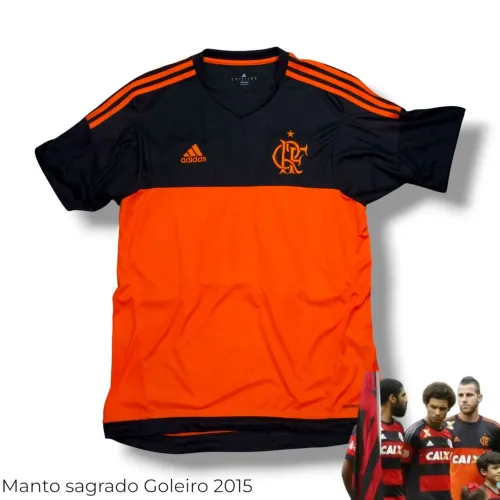 Camisa de Goleiro II Flamengo 2015 - Laranja