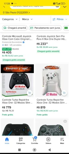 Controle Xbox one fat