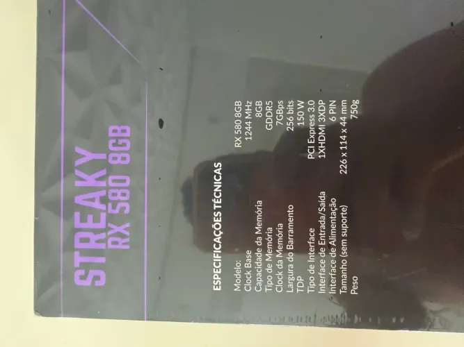 Placa de vídeo RX 580 8GB