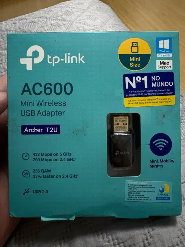 TP-Link Archer T2U AC600 - Adaptador Wi-Fi USB Dual Band