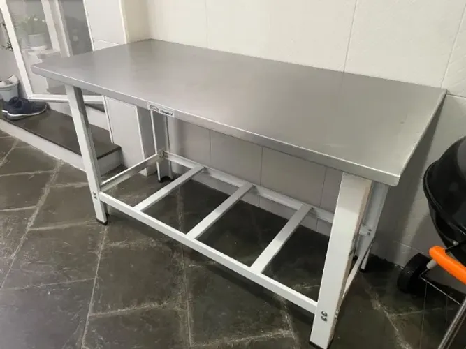 Mesa de Inox Cristal Aço Standard para Pizzaria