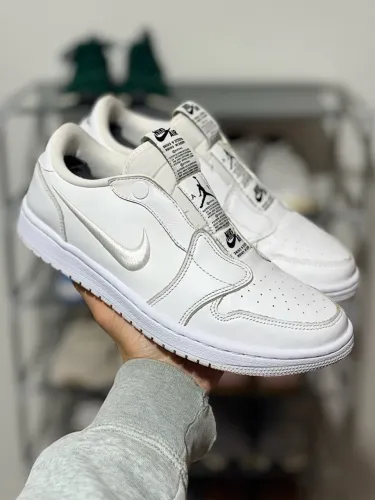 Tênis Nike Air Jordan 1 Slip-On All White Original