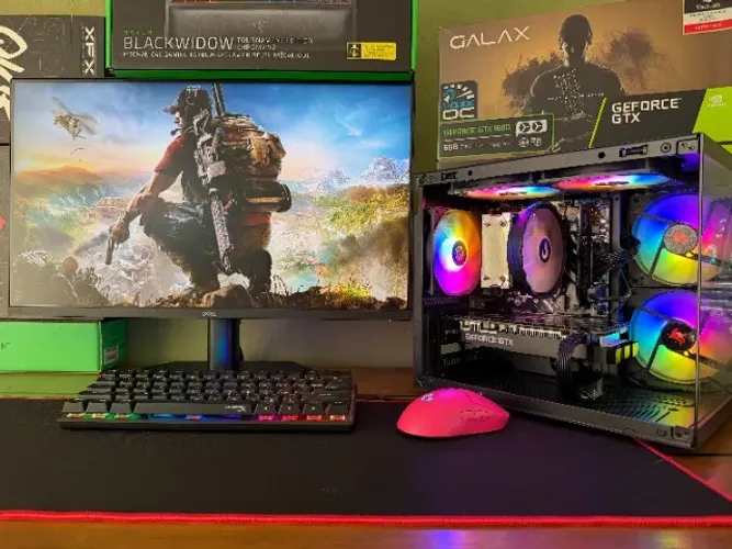PC-Gamer AMD Ryzen 4-4500 B450M 8gb DDR4 SSD-240gb GTX-1660 Galax 6gb