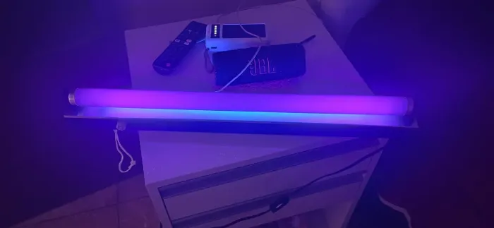 Lampada luz Negra T8 com suporte