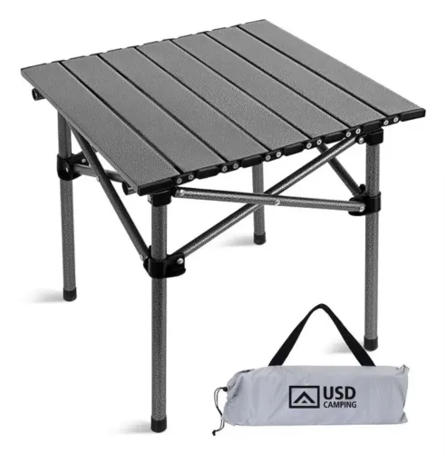 Mesa Camping Dobrável Portátil Alumínio Praia Acampamento Camping Churrasco C/ Bolsa