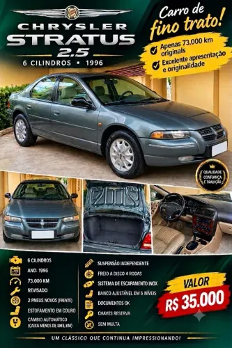 Chrysler Stratus LX 2.5 AUT 1996