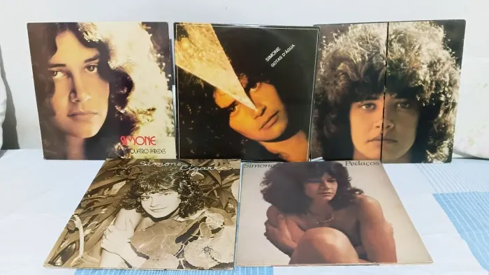 5 LPs da Simone década de 70. Fase inicial.