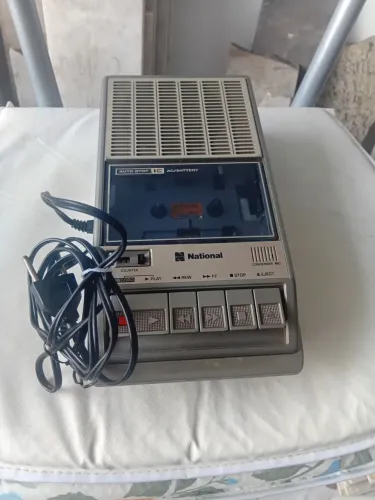 Gravador de Fita Cassete National RQ-2222MA Vintage - Raridade Anos 70/80