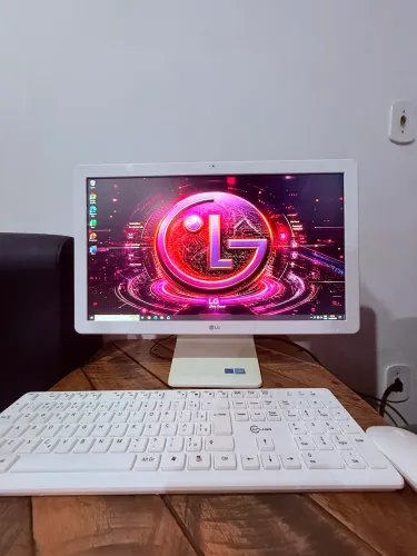 Promoção All in one LG branco tela 22 polegadas full hd