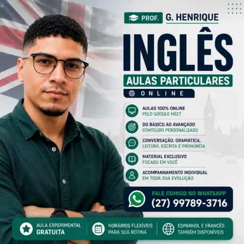 Aula de Ingles online I Do basico ao avançado em poucos meses