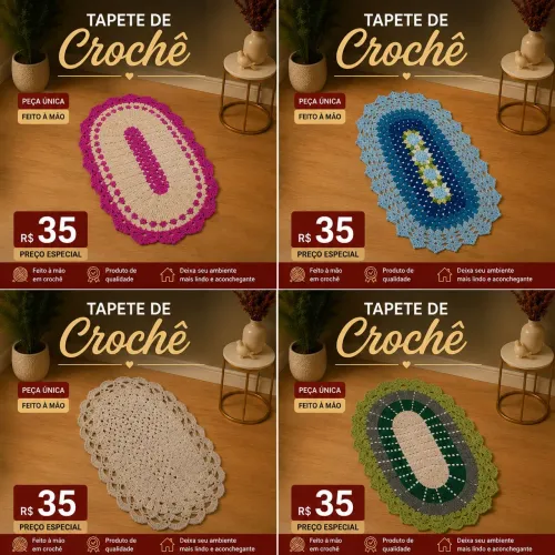 ? TAPETES DE CROCHÊ ARTESANAL?